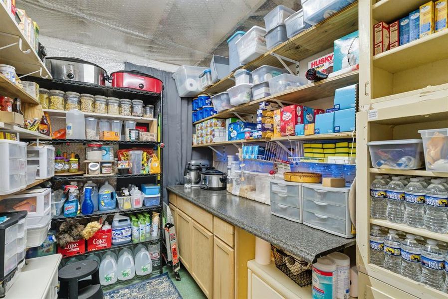 View of storage room View of storage room