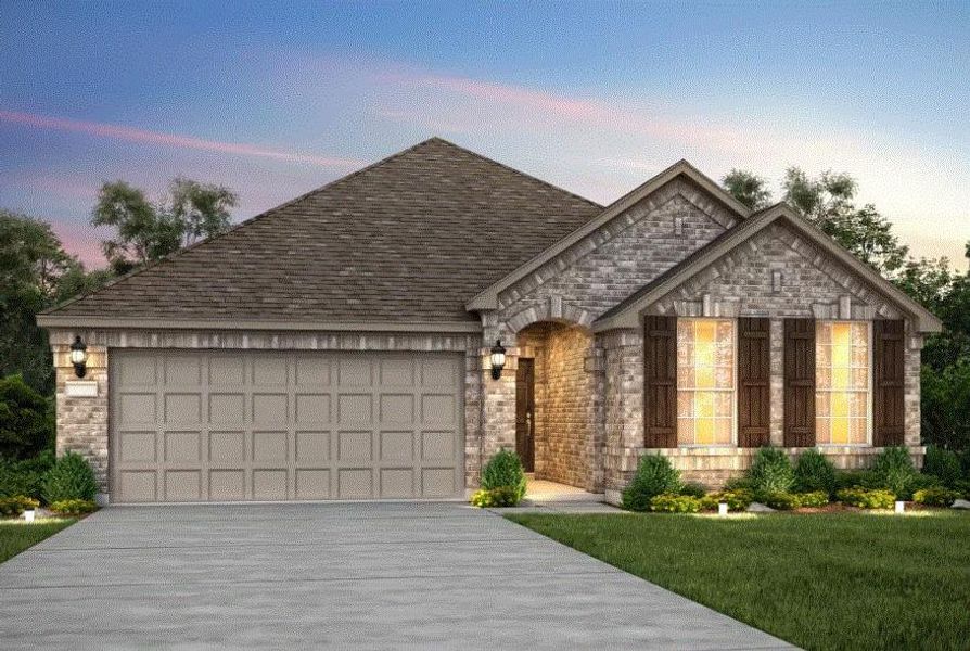 Pulte Homes, Arlington elevation A, rendering