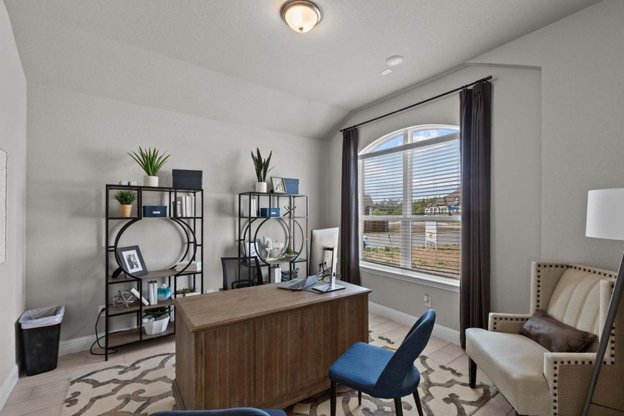 Representative furnished interior of a home built from the The Garner A by Davidson Homes LLC in The Reserve at Potranco Oaks, Castroville (Image 9).