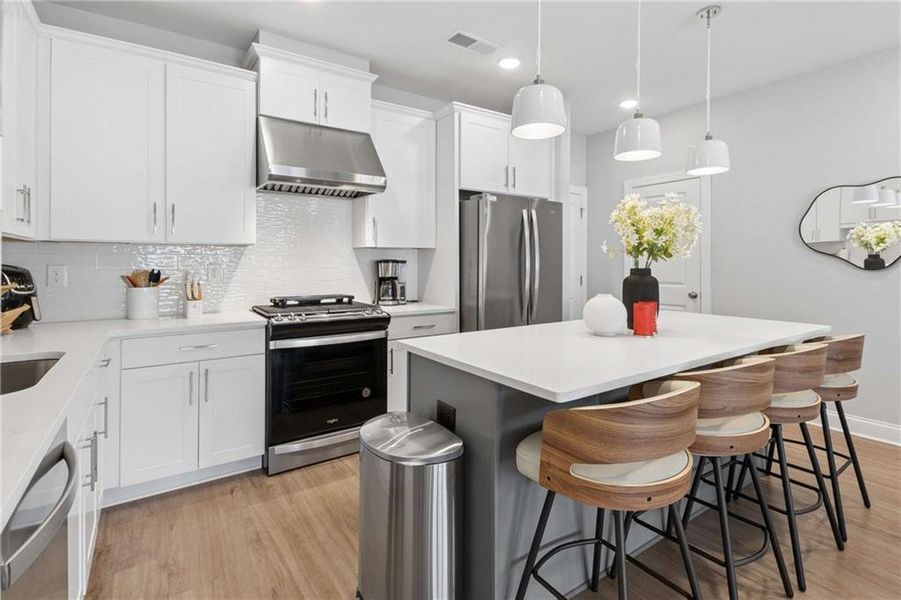 Furnished interior view inside a new home in , Atlanta (Image 8).