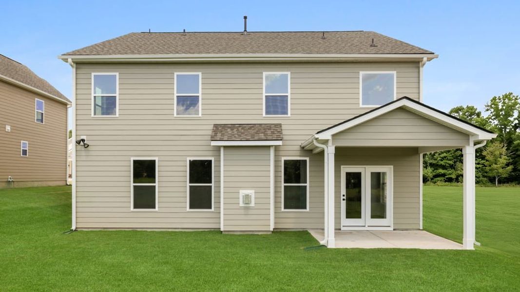 Exterior details and patio area of a home in Harrison Valley, Simpsonville (Image 3).