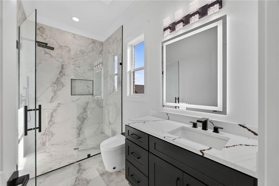 Furnished interior view inside a new home in , Buford (Image 12).