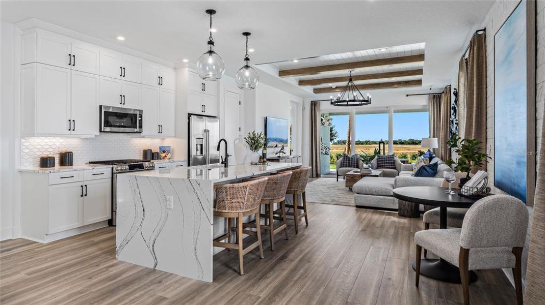 Furnished interior view inside a new home in Cresswind at Lake Harris, Tavares (Image 4).
