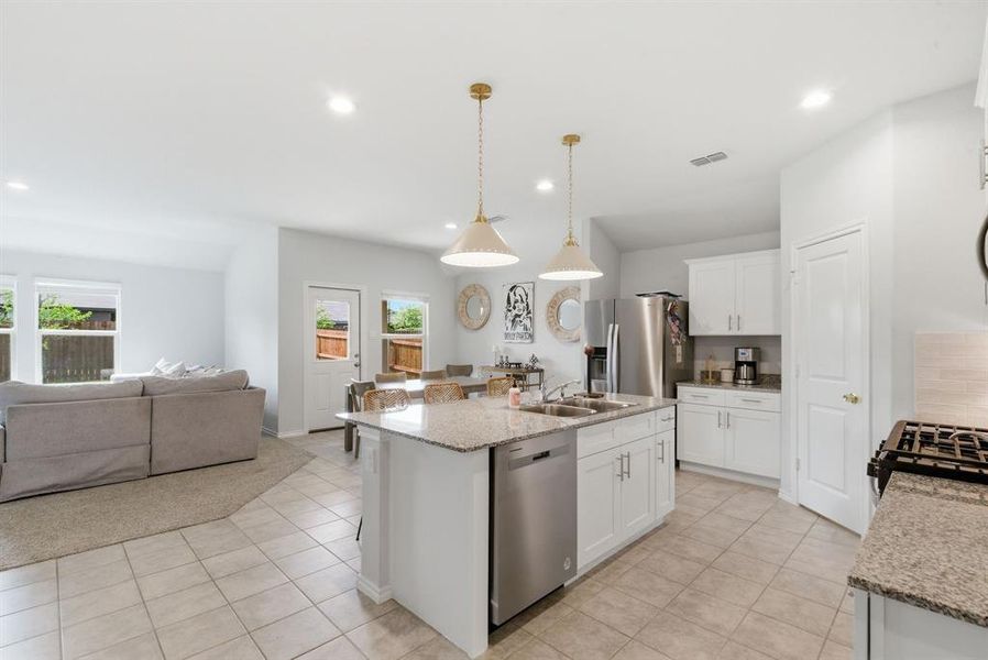 Furnished interior view inside a new home in Sculptor's Park, Springtown (Image 6).