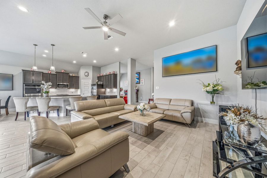Furnished interior view inside a new home in Morton Creek Ranch, Katy (Image 13).