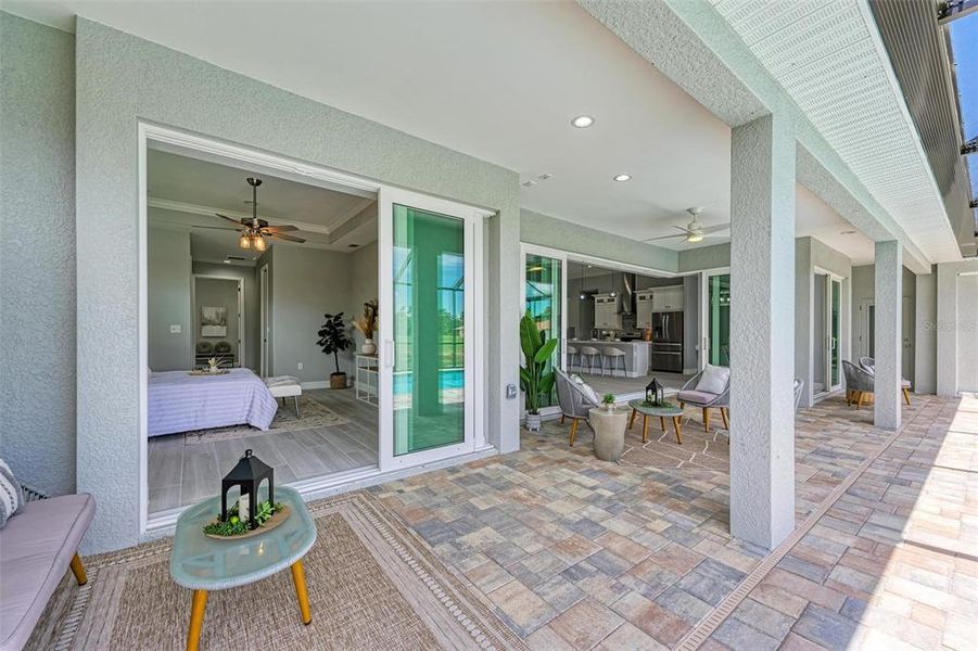Exterior details and patio area of a home in , Rotonda West (Image 29).