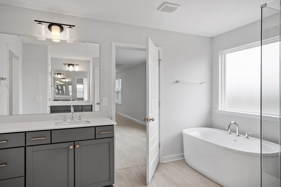 Furnished interior view inside a new home in Sweetbrier, Durham (Image 15).