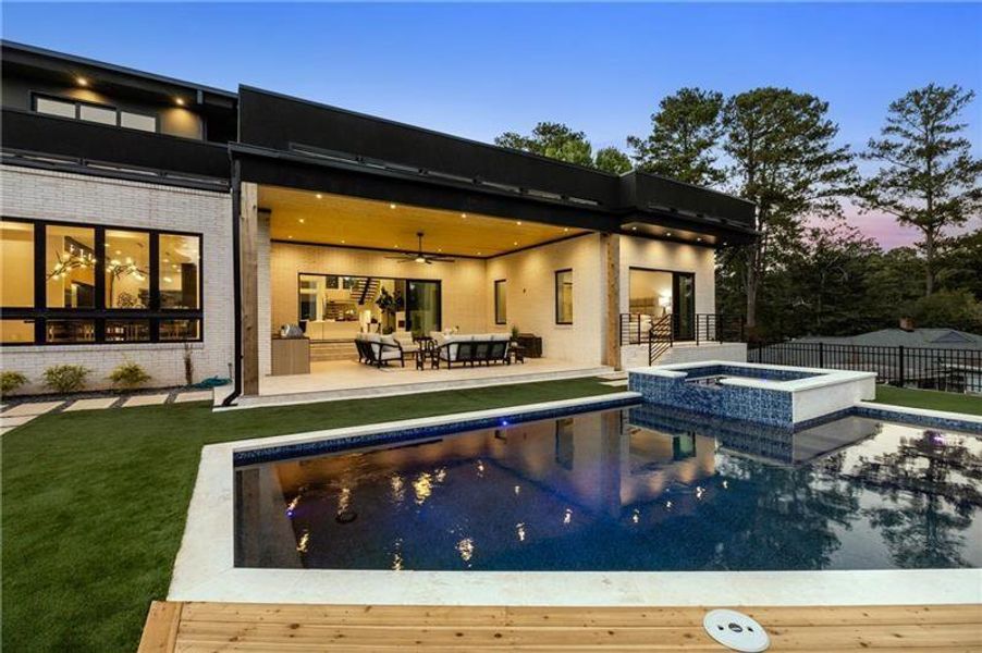 Exterior details and patio area of a home in , Atlanta (Image 34).