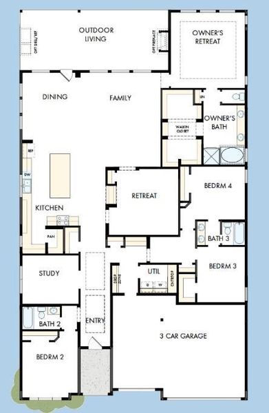 The success of a floor plan is the way you can move through it…You’ll be amazed at how well this home lives…We call it traffic patterns.