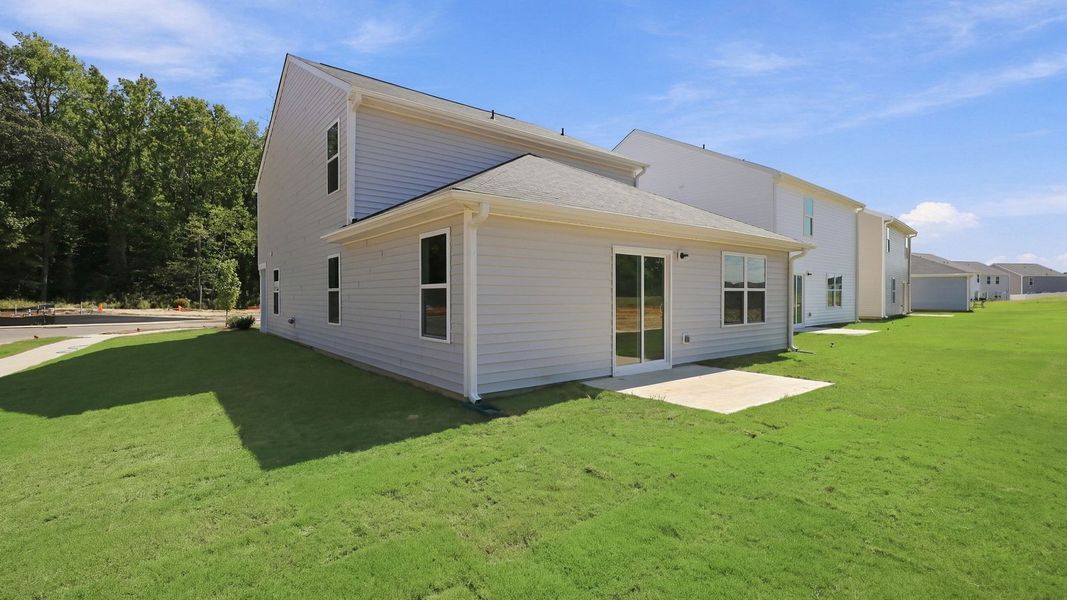 Exterior details and patio area of a home in Carter Ridge, Greenville (Image 20).