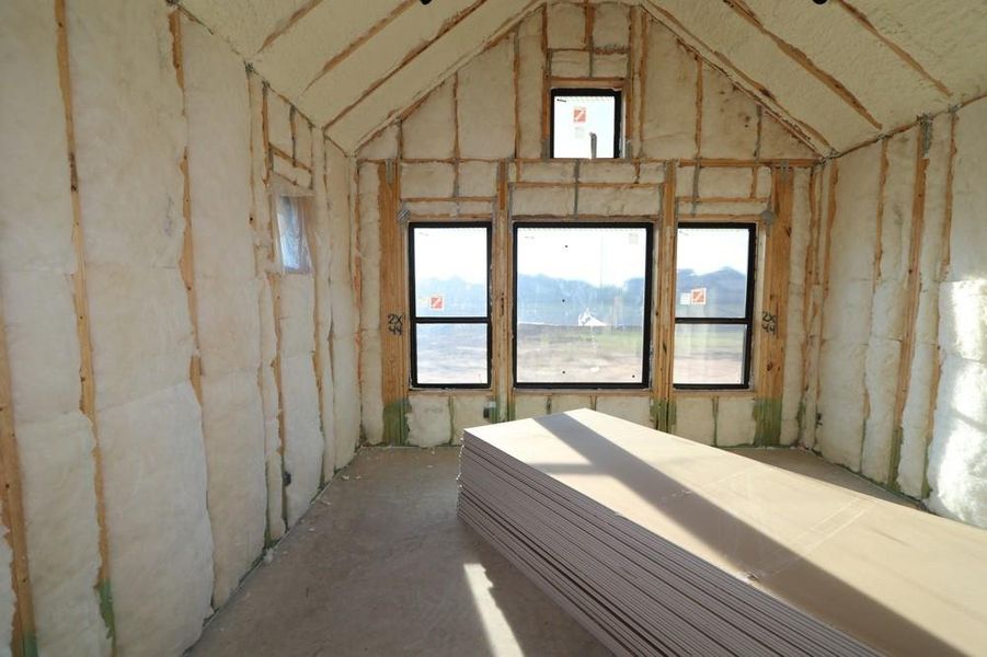 In-progress construction of a new home in Harvest Green 65', Richmond, TX (Image 5). In-progress construction of a new home in Harvest Green 65', Richmond, TX (Image 5).