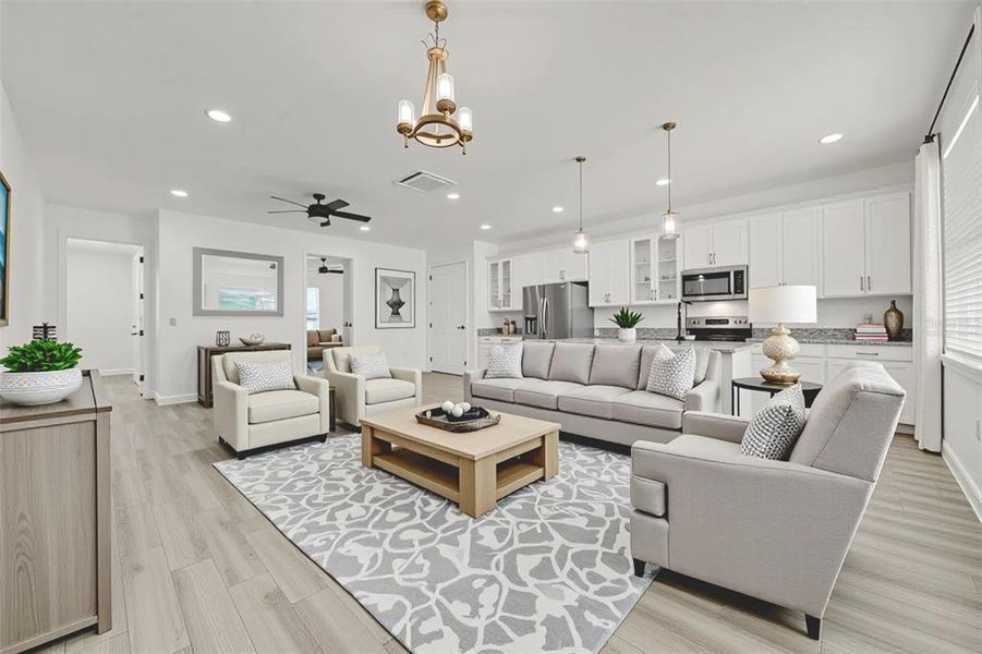 Furnished interior view inside a new home in , Orlando (Image 14).