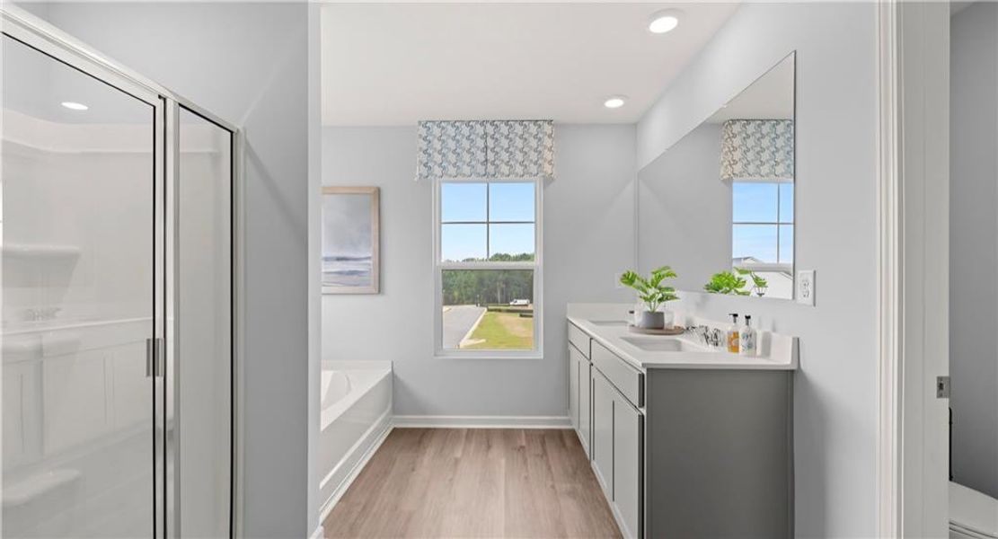 Furnished interior view inside a new home in Bridle Creek, Locust Grove (Image 12).