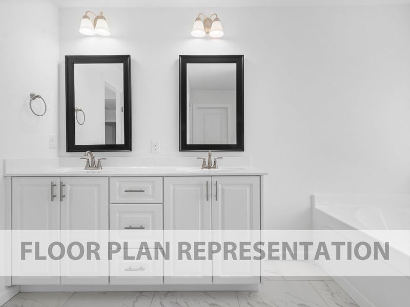 Primary Bathroom | 2078 Plan by Ivey Homes