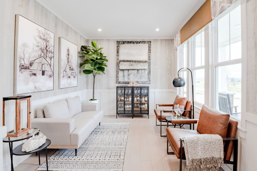 Representative furnished interior of a home built from the Mitchell by Fischer Homes in The Estates and Meadows at Floyds Fork, Louisville (Image 6). Representative furnished interior of a home built from the Mitchell by Fischer Homes in The Estates and Meadows at Floyds Fork, Louisville (Image 6).