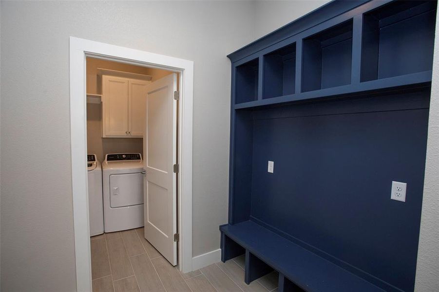 entrance to laundry & garage