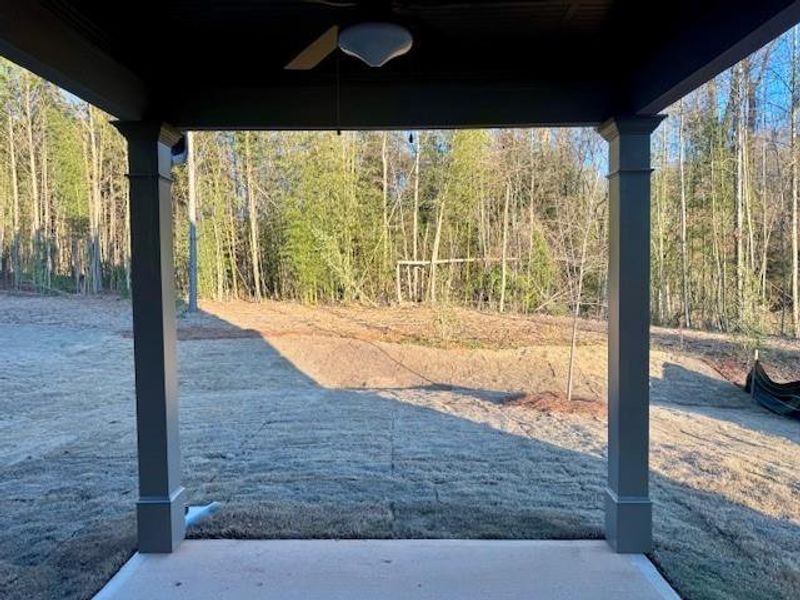 Exterior details and patio area of a home in Meadow Pines, Dallas (Image 21).