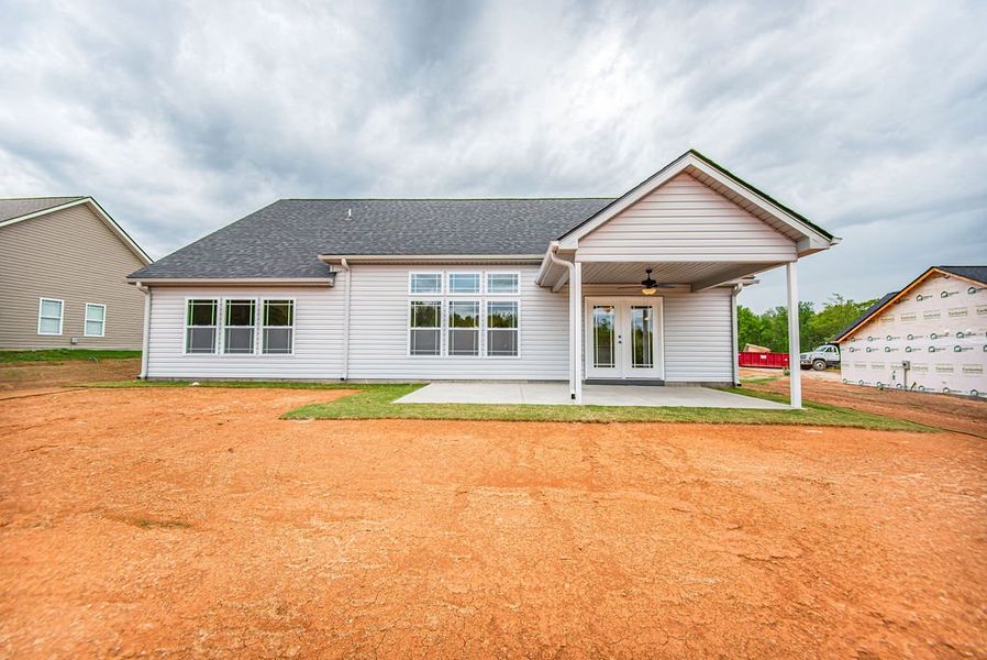 Representative exterior details of a home built from the Beaumont by Enchanted Homes in Guadalupe Heights, Seguin (Image 4).