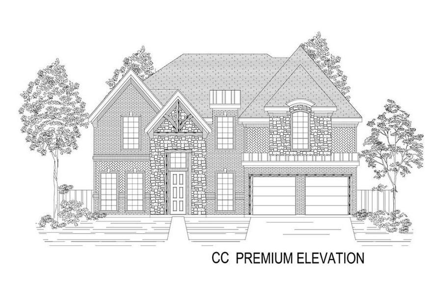 Representative rendering of the exterior for the Regency 2F (w/Game) by First Texas Homes (Image 9).
