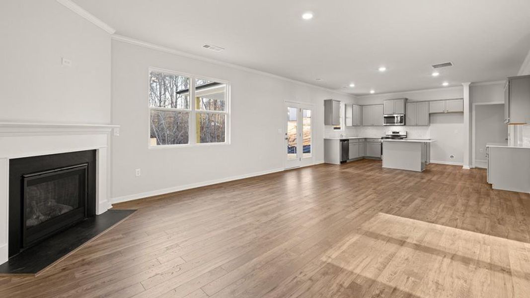 Spacious, unfurnished interior of a new home in Liberty Crossing, Braselton (Image 16). Spacious, unfurnished interior of a new home in Liberty Crossing, Braselton (Image 16).