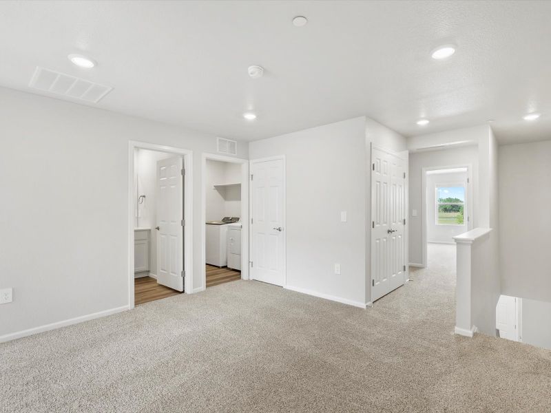 Spacious, unfurnished interior of a new home in Poudre Heights: The Meadow Collection, Windsor (Image 10).