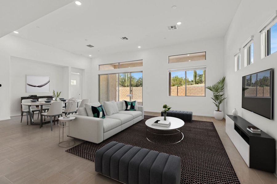 Furnished interior view inside a new home in Saguaro Reserve II, Marana (Image 4).