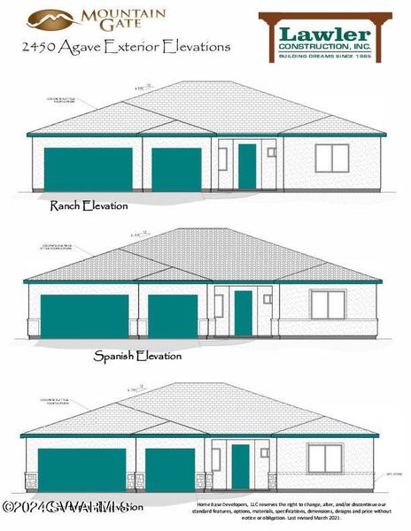 Mini 2450 Elevations