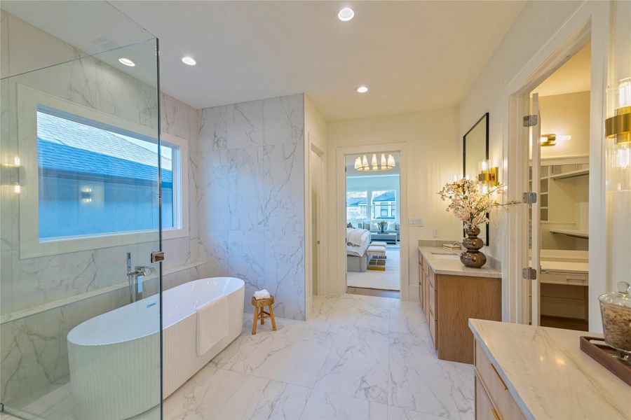 Furnished interior view inside a new home in , Houston (Image 16).