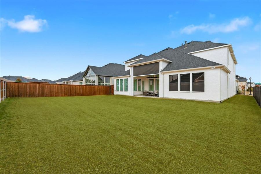 Exterior details and patio area of a home in , Frisco (Image 4). Exterior details and patio area of a home in , Frisco (Image 4).