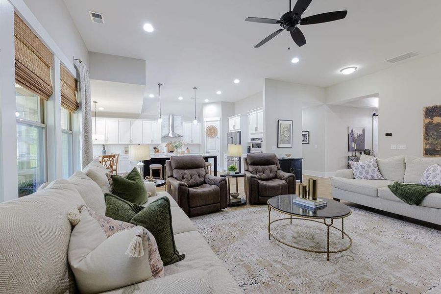 Furnished interior view inside a new home in Soleil Belmont Park, Canton (Image 7).