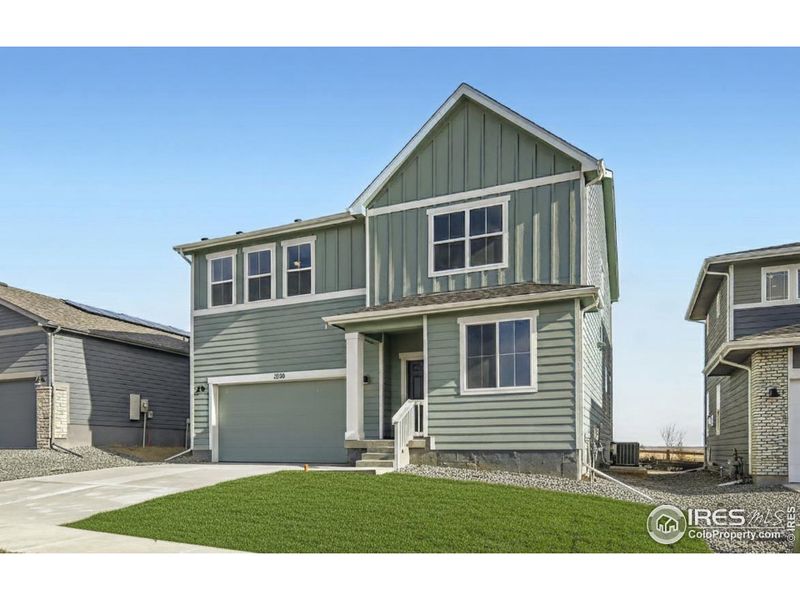 Front exterior *Photo not of actual home, but same floorplan and style*