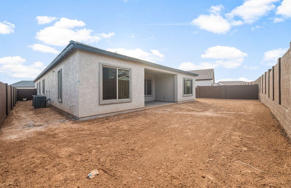 Exterior details and patio area of a home in Artisan at Asante, Surprise (Image 3).