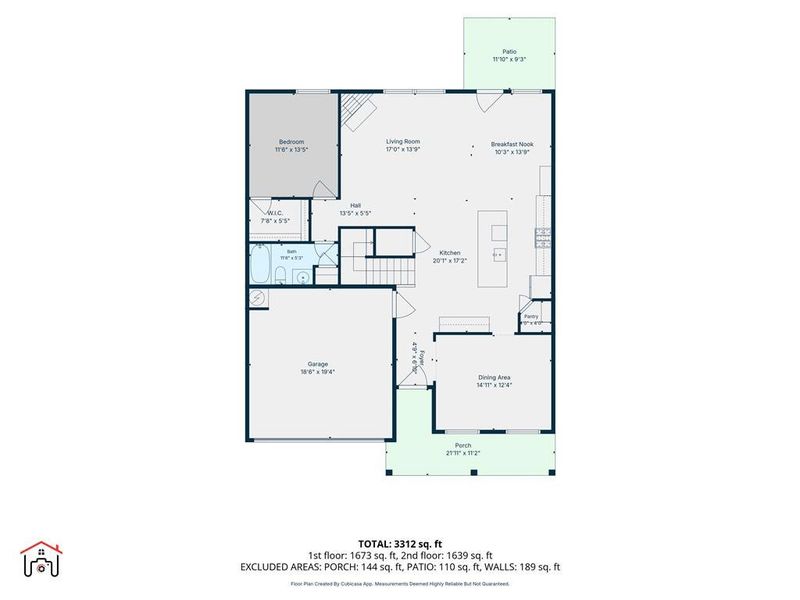 2D floor plan layout of this home in , McDonough, GA (Image 4).