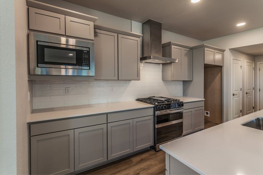 Furnished interior view inside a new home in Trailside, Timnath (Image 6).