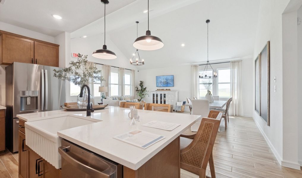Kitchen overlooking dining area Kitchen overlooking dining area
