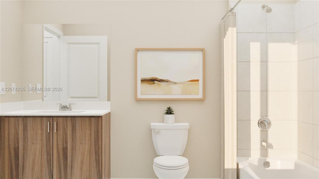 Furnished interior view inside a new home in Solterra, Sunrise (Image 3).