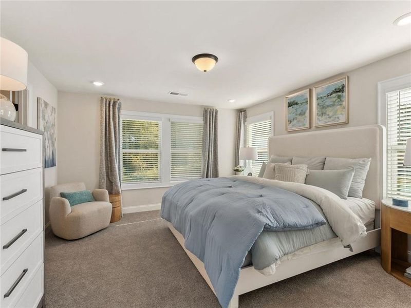 Furnished interior view inside a new home in , Cumming (Image 7). Furnished interior view inside a new home in , Cumming (Image 7).