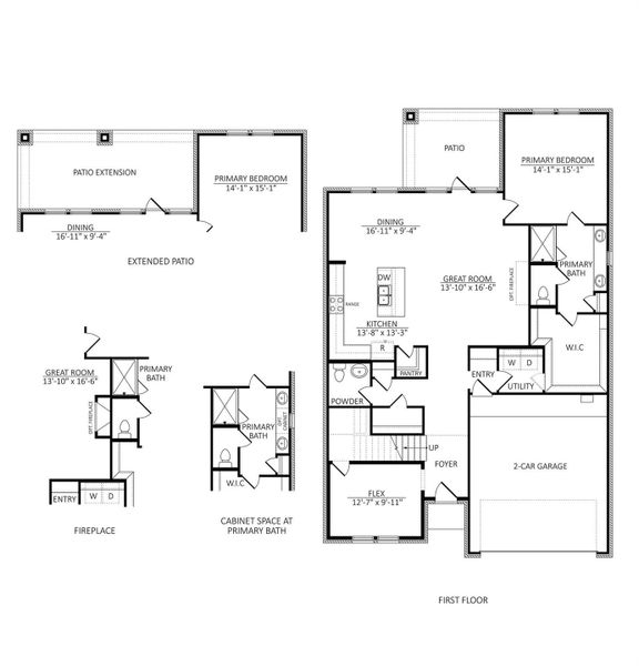 2D floor plan layout of this home in Raburn Reserve, Tomball, TX (Image 2). 2D floor plan layout of this home in Raburn Reserve, Tomball, TX (Image 2).