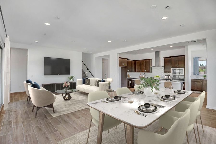 Furnished interior view inside a new home in Legends at Thunderbird, Glendale (Image 19). Furnished interior view inside a new home in Legends at Thunderbird, Glendale (Image 19).