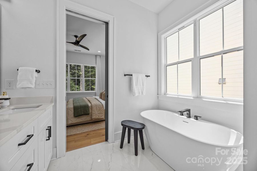 Furnished interior view inside a new home in , Charlotte (Image 10).