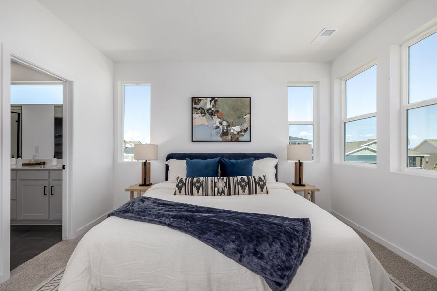 Furnished interior view inside a new home in Painted Prairie, Aurora (Image 29).
