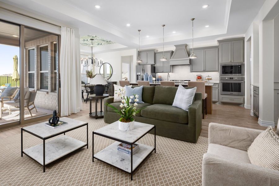 Representative furnished interior of a home built from the Torino by Ladera Texas in Ladera at The Reserve, Mansfield (Image 40). Representative furnished interior of a home built from the Torino by Ladera Texas in Ladera at The Reserve, Mansfield (Image 40).