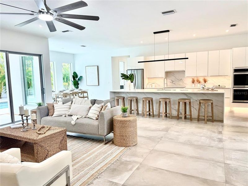 Furnished interior view inside a new home in , Sarasota (Image 39).