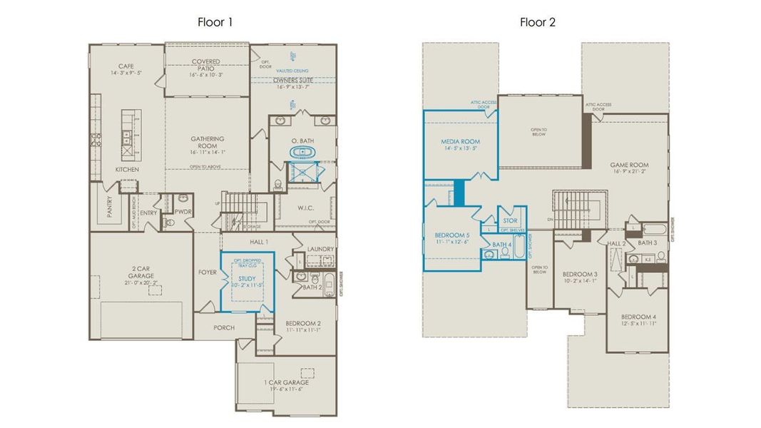 2D floor plan layout of this home in Wellington, Fort Worth, TX (Image 3).
