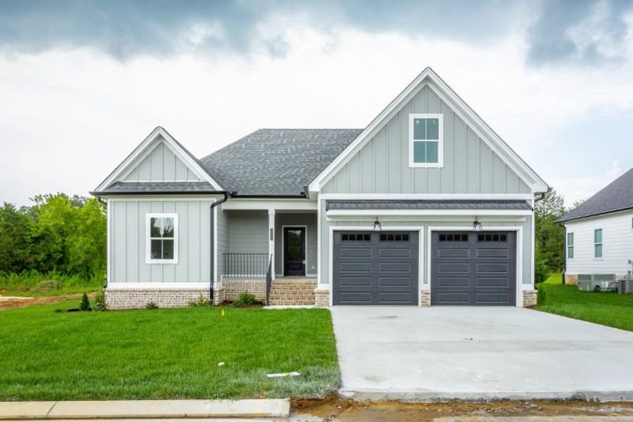 Representative exterior photo of a completed home built from the Ivy Springs by Riverstone Construction, LLC in Faith View, Ooltewah, TN (Image 32). Representative exterior photo of a completed home built from the Ivy Springs by Riverstone Construction, LLC in Faith View, Ooltewah, TN (Image 32).