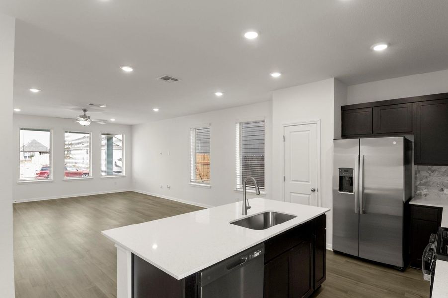 Furnished interior view inside a new home in Blanco Vista, San Marcos (Image 6).