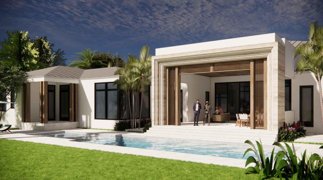 Exterior details and patio area of a home in , Boca Raton (Image 7). Exterior details and patio area of a home in , Boca Raton (Image 7).