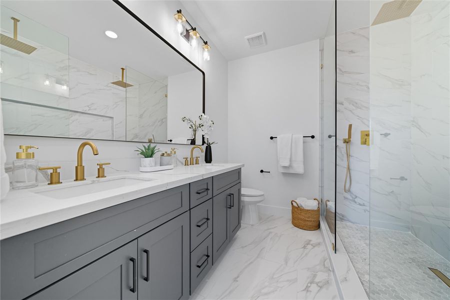 Furnished interior view inside a new home in , Houston (Image 12).