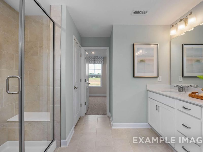 Furnished interior view inside a new home in Retreat at North Main, Lillington (Image 22).