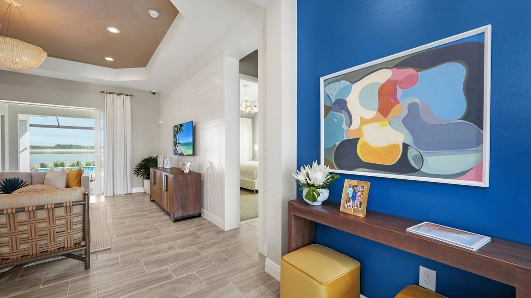 Representative furnished interior of a home built from the Captiva by Neal Communities in SkySail, Naples (Image 7).